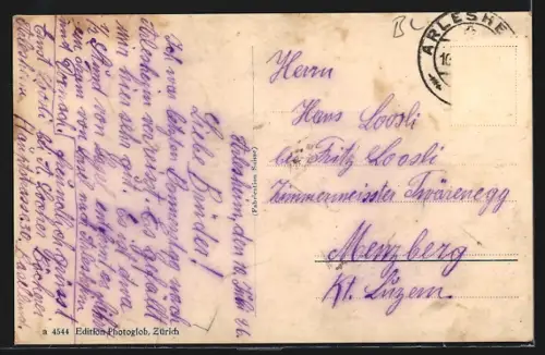 AK Arlesheim, Gesamtansicht aus der Vogelschau