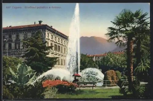 AK Lugano, Giardino pubblico e fontana