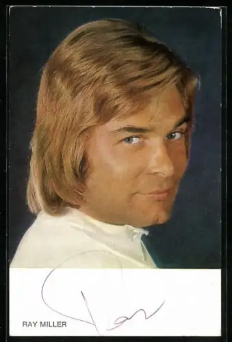 AK Musiker Ray Miller im Portrait, Autograph