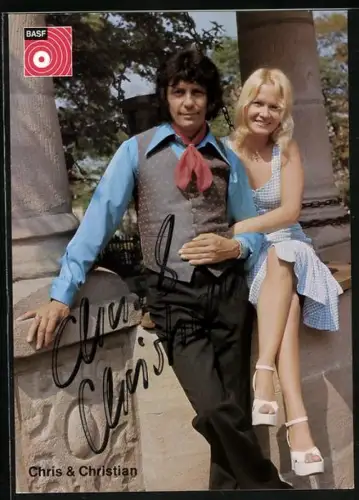 AK Musiker Chris & Christian mit Autograph