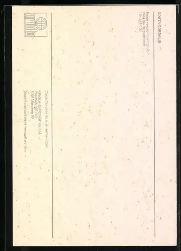 AK Musiker Costa Cordalis mit Kreuzhalskette, Autograph