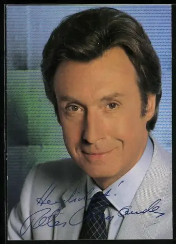 AK Musiker Peter Alexander im Porträt mit Autograph