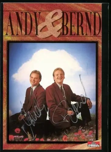 AK Sänger-Duo Andy und Bernd im Portrait, Autographen