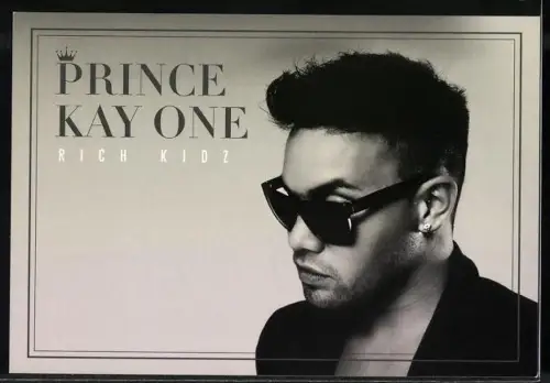 AK Musiker Prince Kay One mit Sonnenbrille, Autograph