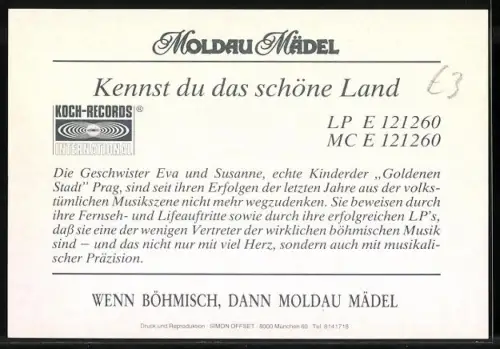 AK Musikerinnen Moldau Mädel mit Blumen im Haar, Autograph