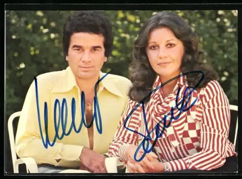 AK Musiker Renate und Werner Leismann im Porträt, Autographen
