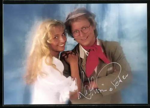 AK Musiker Kathrin & Peter, Die Oberlausitzer Quirle, Autographen