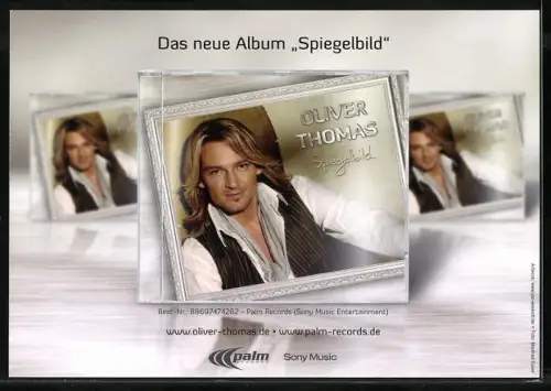 AK Musiker Oliver Thomas mit Schal, Autograph