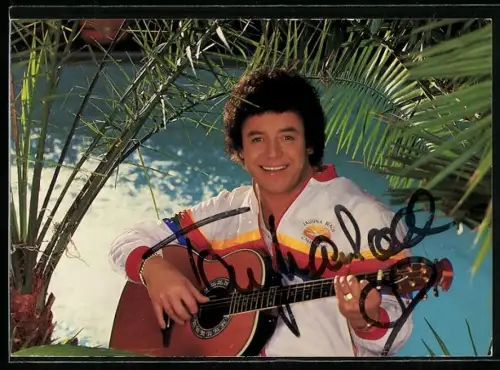AK Musiker Tony Marshall mit Gitarre, Autograph