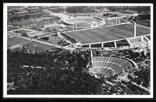 AK Berlin, Olympia, Reichssportfeld mit Dietrich-Eckart-Bühne