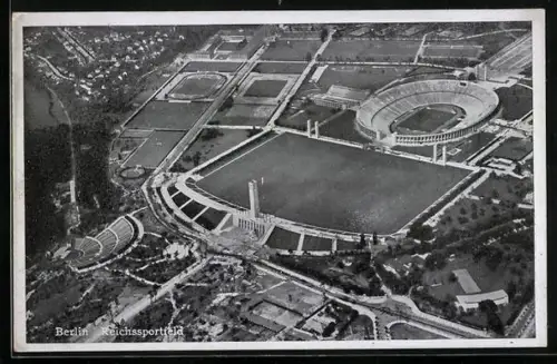 AK Berlin, Fliegeraufnahme des Reichssportfeldes