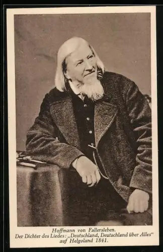AK Dichter Hoffmann von Fallersleben