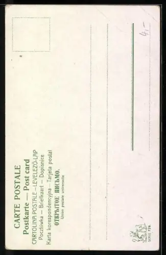 AK Dackel mit Haube & goldenem Halsband