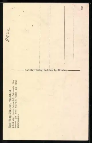 AK Karl-May-Museum zu Radebeul, Gestalt einer jungen Schwarzfuss-Indianerin