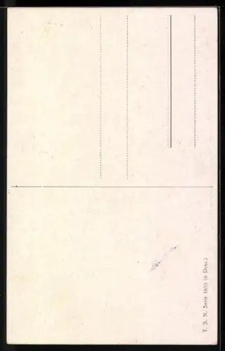 Künstler-AK Zebra-Familie im Abendlicht