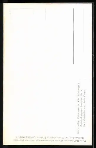 Künstler-AK Mann in mit tschechischer Tracht und Stockschirm