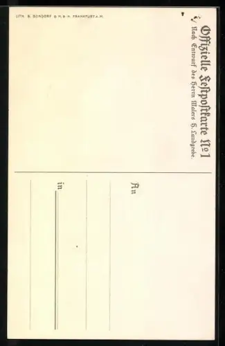 AK Frankfurt /Main, 17.Deutsches Bundes- und Goldenes Jubiläums-Schiessen 1912 - Mann mit Luntenschlossmuskete