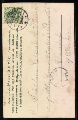 Lithographie verschmuste Katzen in Korb