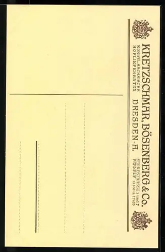 AK Kretzschmar, Bösenberg & Co. Dresden 3, Kienspanhalter
