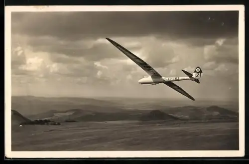 AK Segelflugzeug Condor II a über der Rhön
