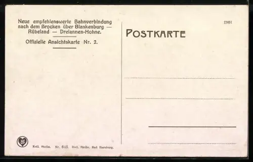 AK Rübeland, Zahnradbahn im Kreuztal, Porträt Albert Schneider, Erbauer der Zanhnradbahn