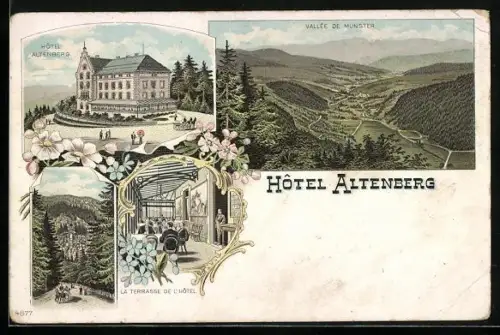 Lithographie Altenberg, Hotel Altenberg