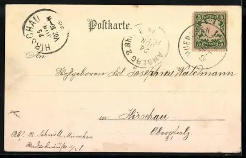 Künstler-AK Theodor Guggenberger: München, Prinz Regenten-Terrasse