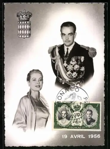 Maximum-AK Fürst Rainier von Monaco und Grace Kelly