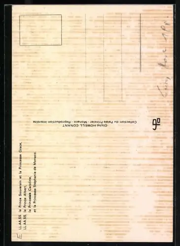 AK Fürst von Monaco mit Gracia Patricia und Kindern