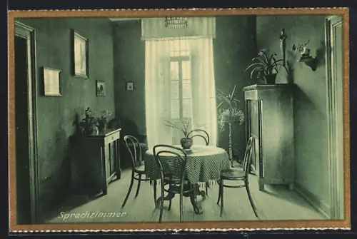 AK Rastatt, Erzbischöfliches Gymnasial-Konvikt St. Bernhard, Sprechzimmer