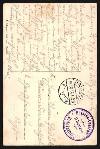 AK Bautzen, Blick vom Schützenplatz