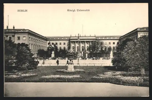 AK Berlin, Parkanlagen vor der Universität