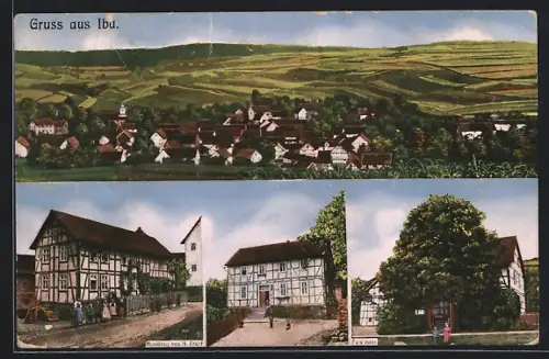 AK Iba /Ba., Handlung von H. Krapf, Forsthaus und Totalansicht