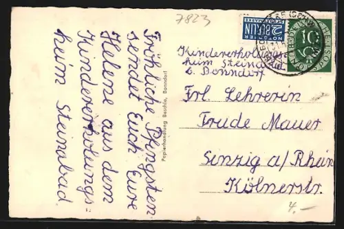 AK Steinabad, Kindererholungsheim am Waldrand