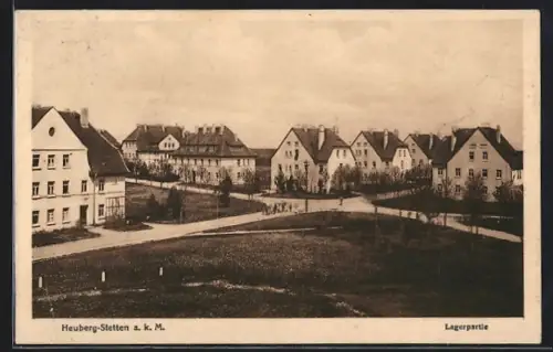 AK Heuberg-Stetten a. k. M., Lagerpartie mit Grünanlage