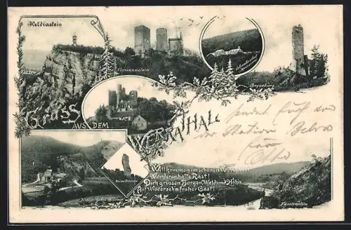 AK Heldra, Heldrastein, Ruine Bilstein, Boyneburg