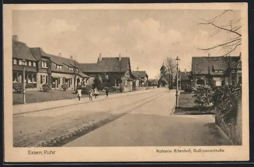 AK Essen, Kolonie Altenhof, Gussmannstrasse