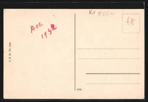 AK Münchberg, Teilansicht mit Kirche