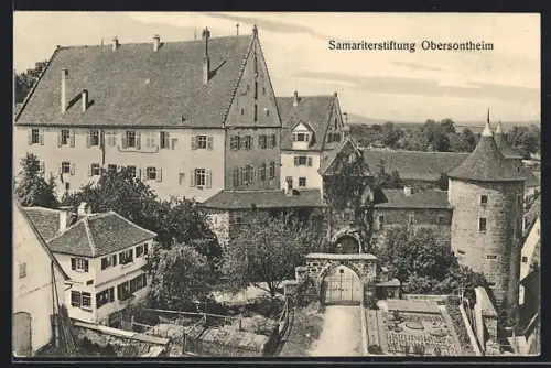 AK Obersontheim, Samariterstiftung mit Vorgärten