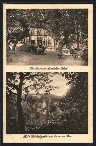 AK Berneck /Fichtelgeb., Gasthaus zum herrlichen Blick, Panorama