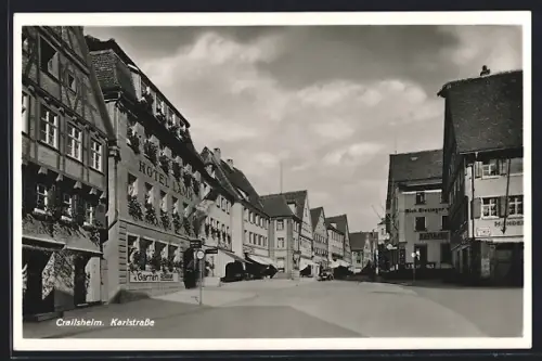 AK Crailsheim, Blick in die Karlstrasse
