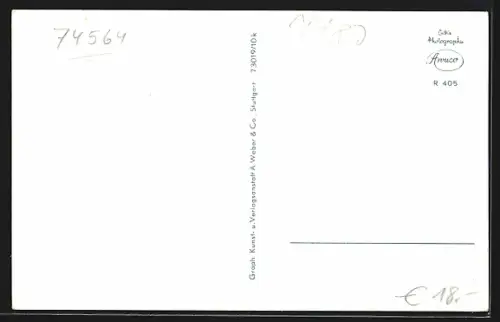 AK Crailsheim, Langestrasse mit Geschäften von Karl Maier u. Wilhelm Schmidt