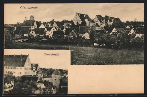 AK Obersontheim, Teilansicht, Samariterstift