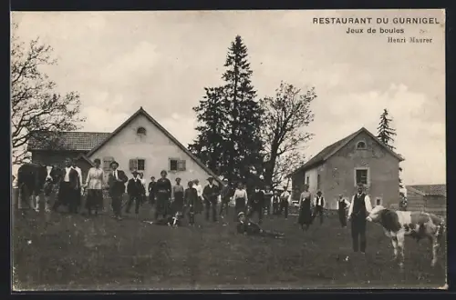 AK Gurnigel, Restaurant, Jeux de boules, Propr. Henri Maurer