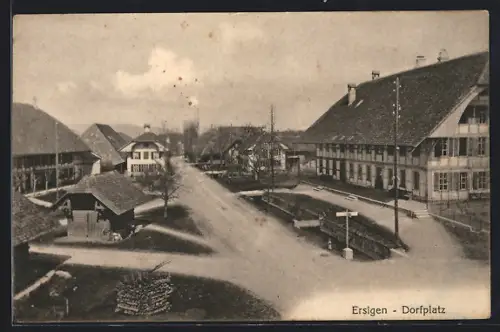 AK Ersigen, Partie am Dorfplatz