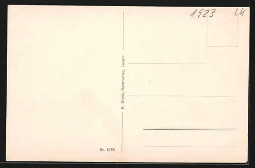 AK Ballwil /Luzern, Strassenpartie mit Denkmal