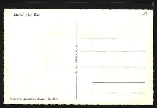 AK Liestal, Ober Tor, marschierendes Regiment