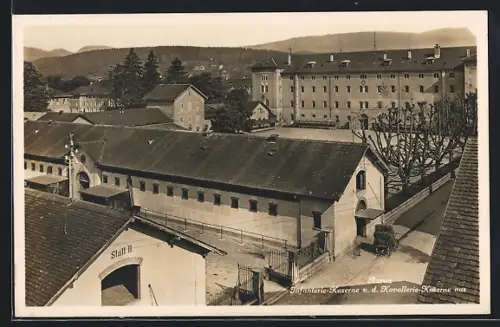AK Aarau, Infanterie-Kaserne v. d. Kavallerie-Kaserne aus