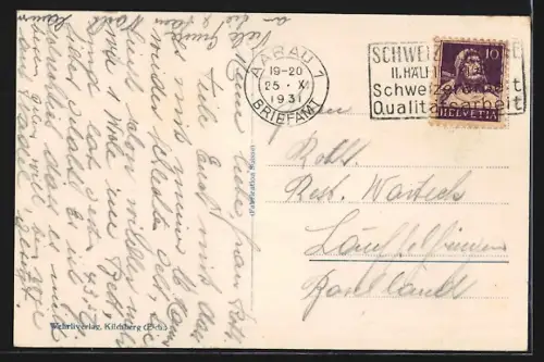 AK Aarau, Schweiz. Bankgesellschaft u. Postgebäude