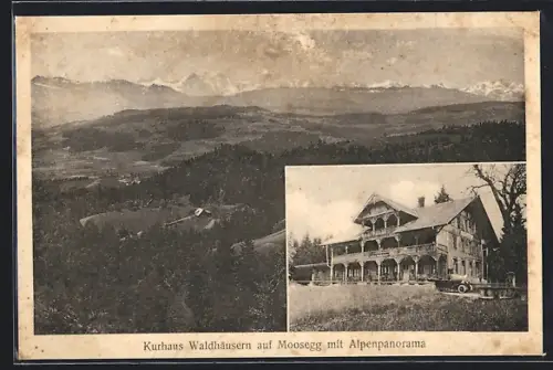 AK Emmenmatt, Moosegg, Kurhaus Waldhäusern mit Alpenpanorama